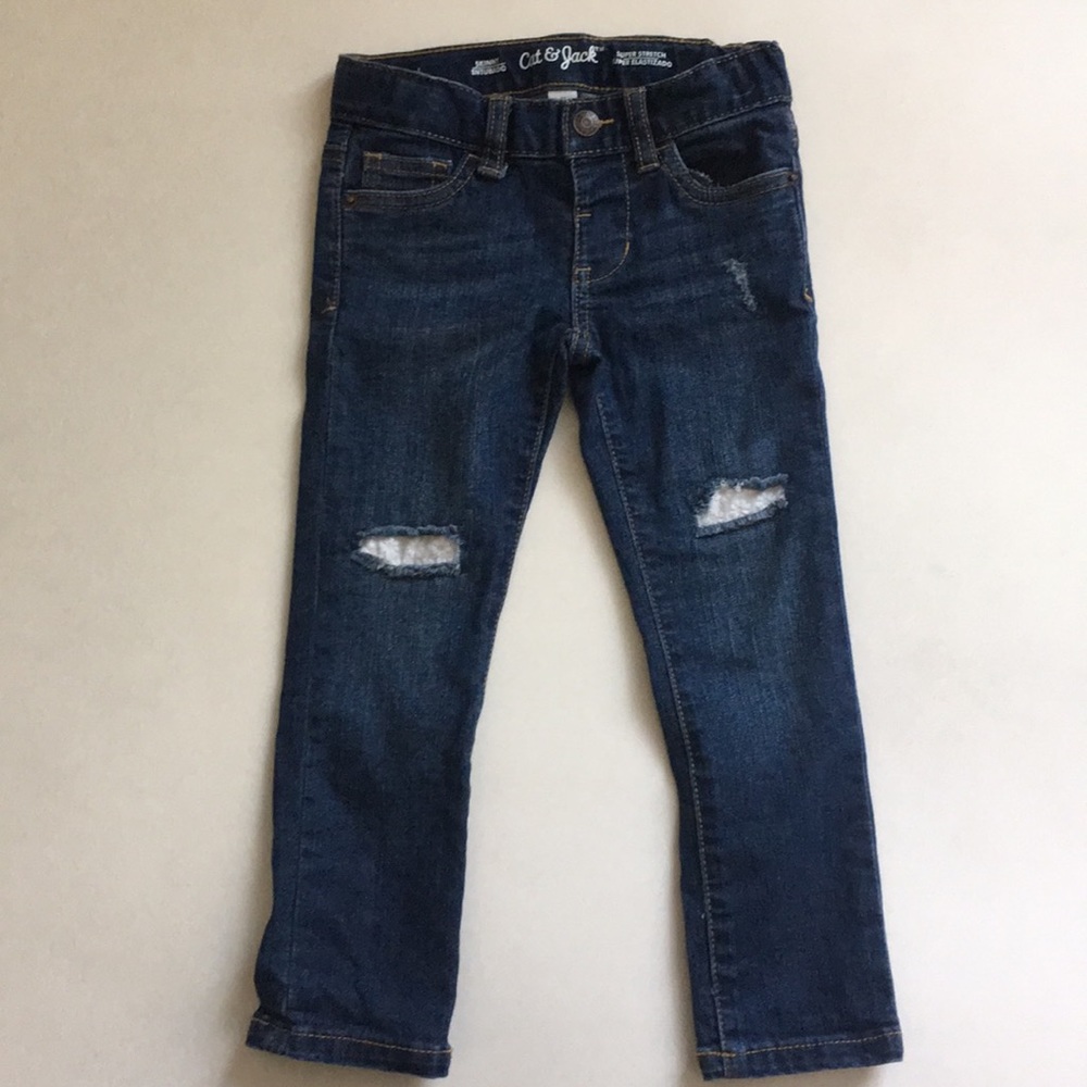 Cat and Jack Skinny Jeans lace inset